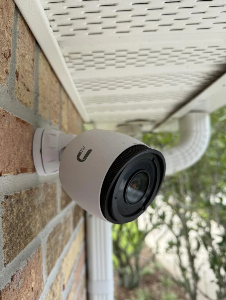 Ubiquiti 4k security camera installed at reaidence